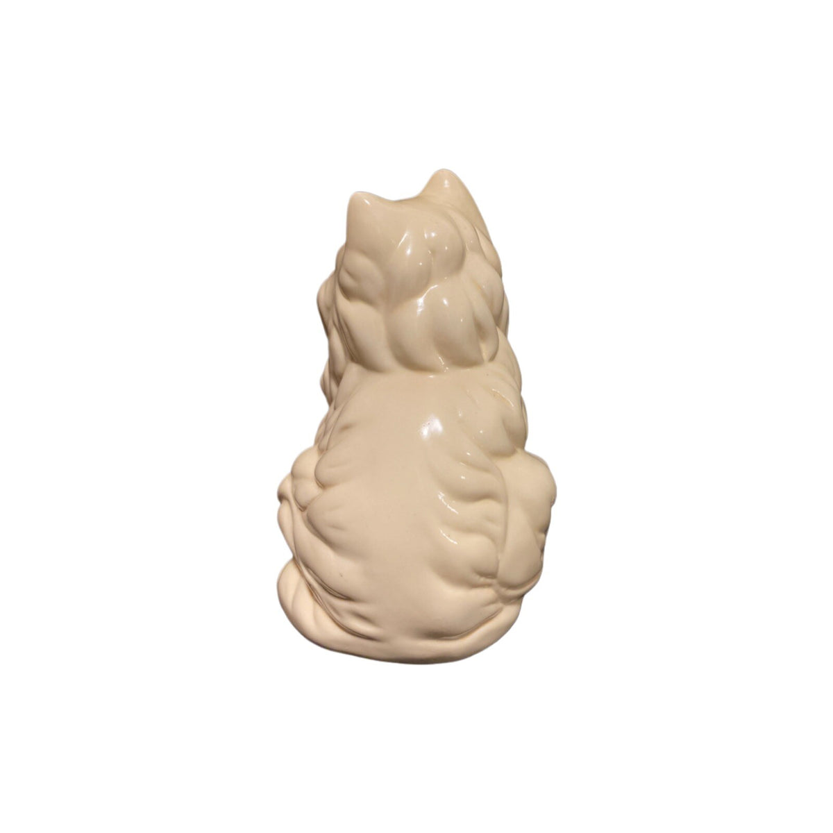 Vintage Persian Cats Long Hair Blue Eyes Set of 2 White Ceramic Figurines