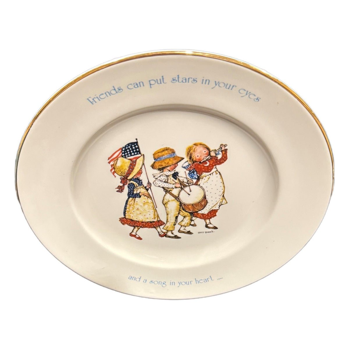 Vintage Holly Hobbie Collector Plate Freedom Series 1776-1976 10.25”D