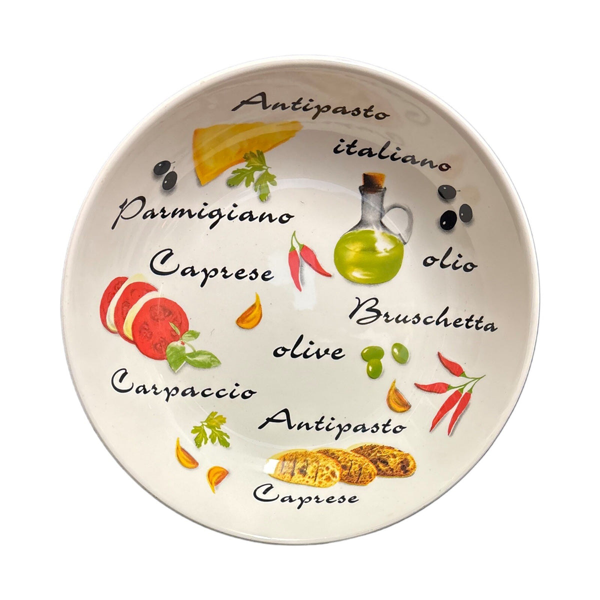 QUADRIFOGLIO Ceramica Pasta Serving Bowl Italian Antipasto Appetizer Pasta Dish