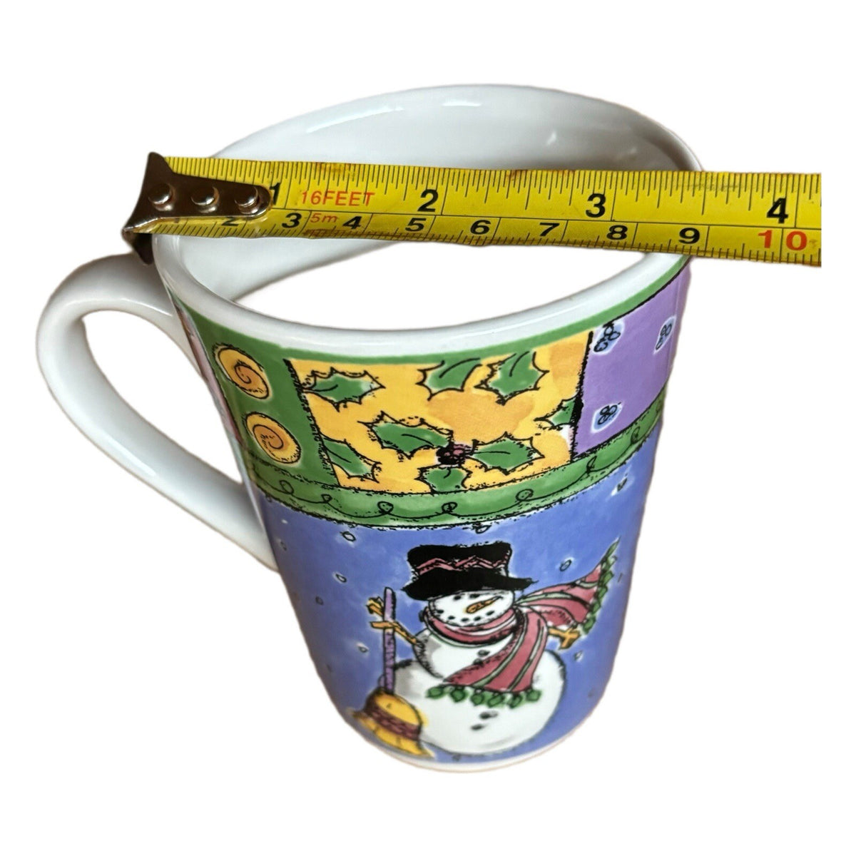 SANGO 4- Mugs The Sweet Shoppe Christmas Sue Zipkin Snowman Coffee Tea Cups