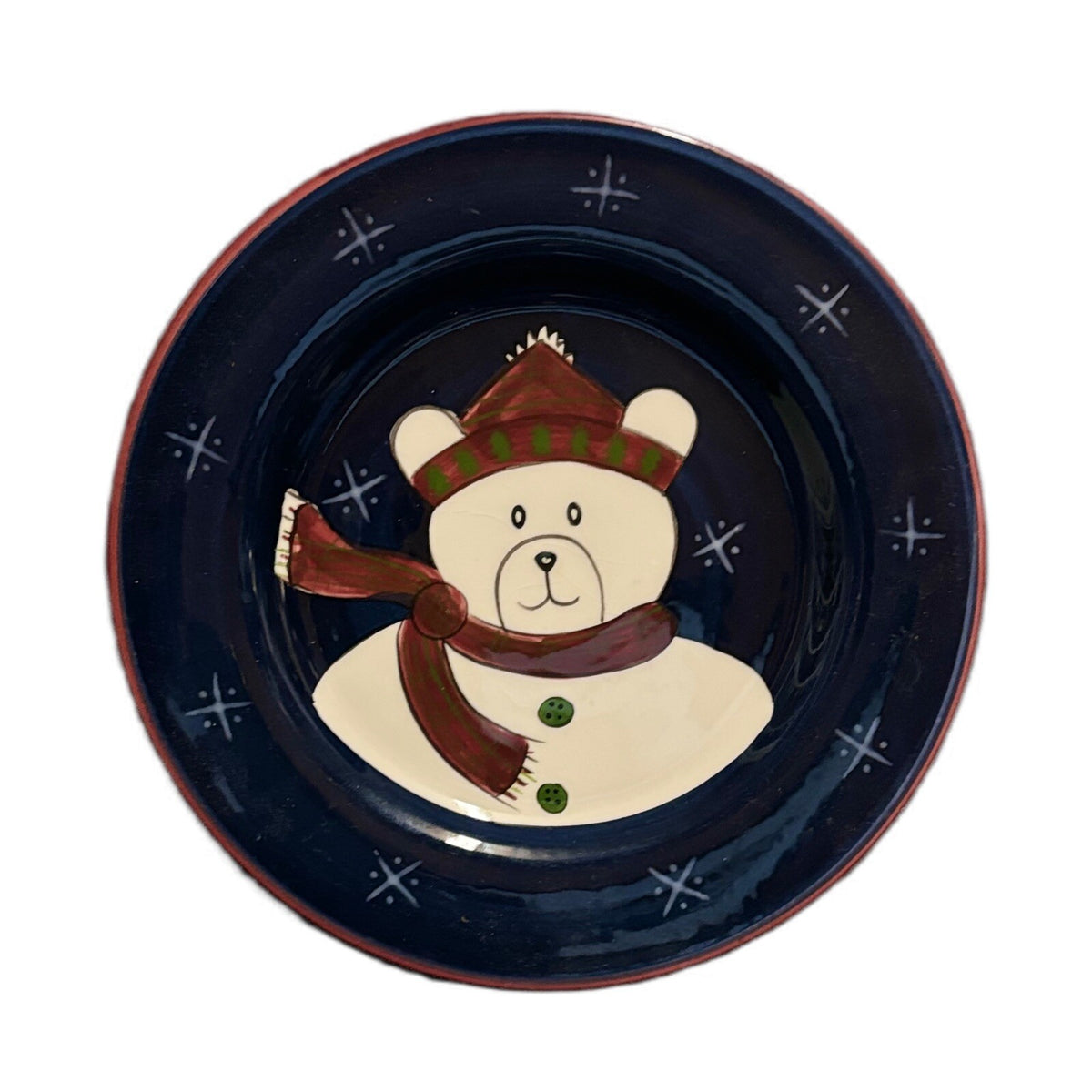 LAURIE GATES 4-Salad Plates The Cellar Christmas Twilight Collection Dessert