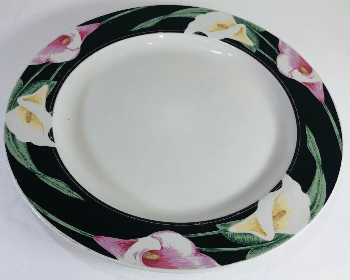 Tienshan Stoneware "CALLA LILIES" Oven to Table Dinnerware Collection # 2232