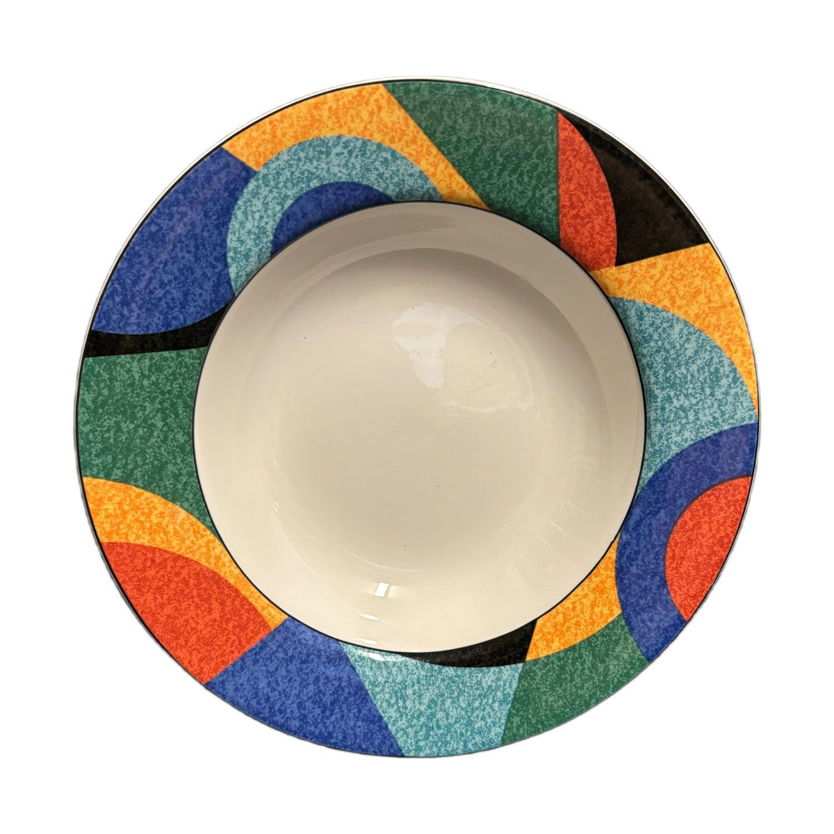 Victoria & Beale 4-Rim Soup Bowls Casual ACCENTS 9019 Porcelain Pasta Dish