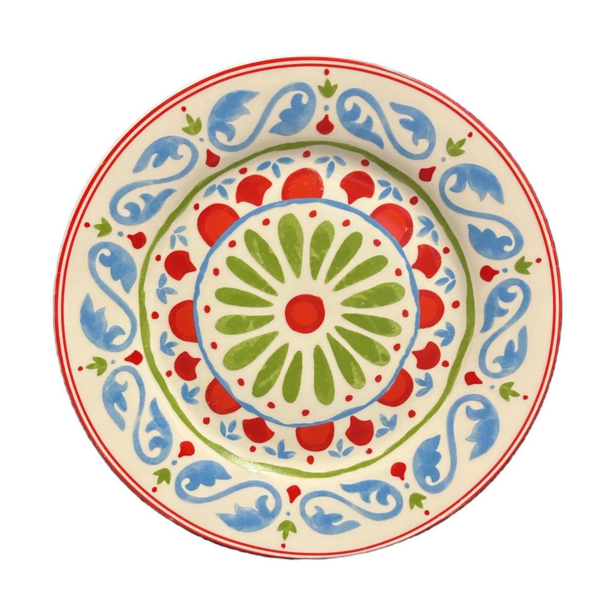 Dover & York 2- Dinner Plates Mediterranean Style Vintage Ceramic Dinnerware