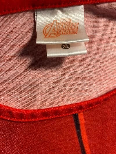 T-Shirt Iron Man Avenger Marvel Studios XL Man Red Boys Top