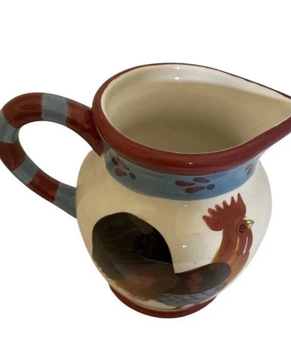 Seymour Mann Rooster Creamer Milk Pitcher Carnaby Collection