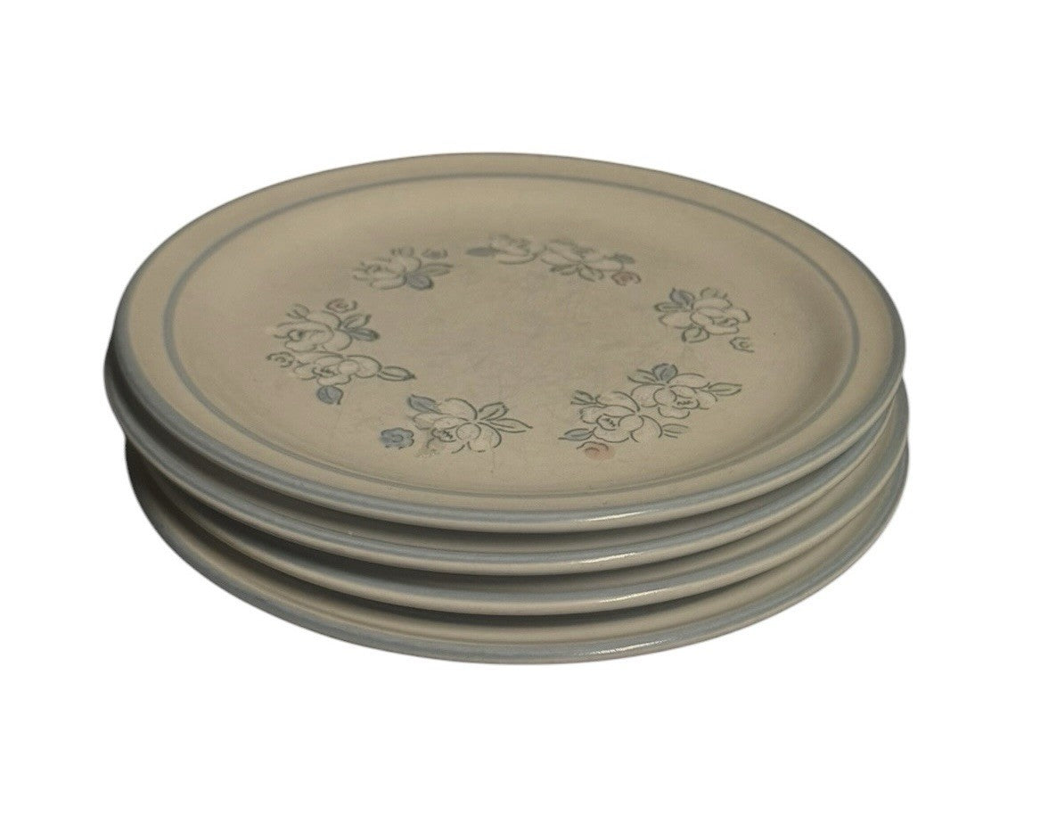 Set of 4 Hearthside Chantilly Fleur de Lune 7 3/4” Salad Plates Japan