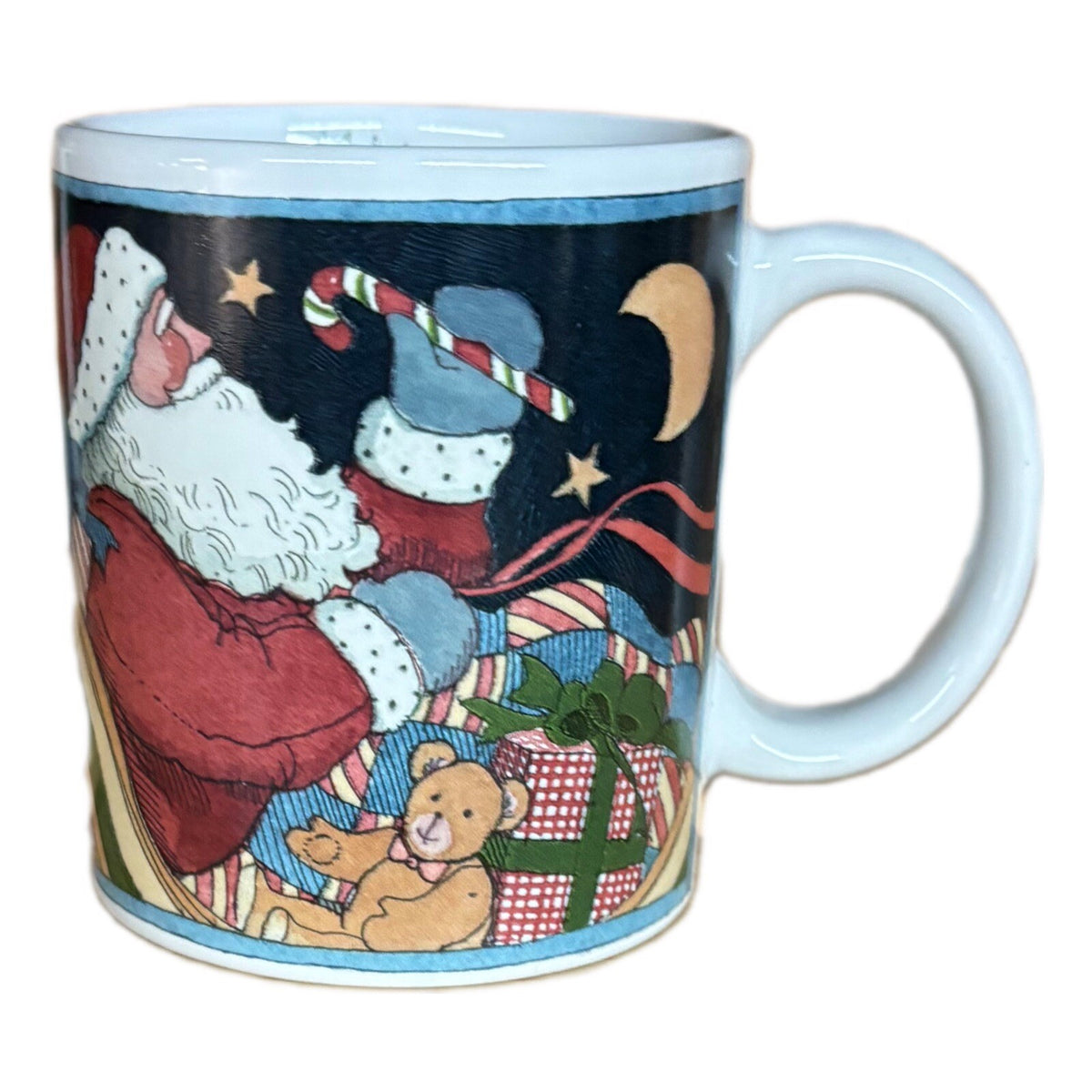 SUSAN WINGET 2-Mugs Certified Int’l Winter Coffee Tea Ceramic Holiday Cups