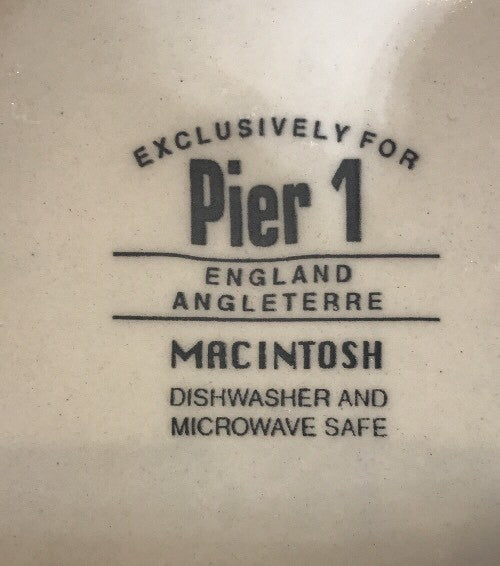 Pier 1 Imports Macintosh 14" L Oval Serving Platter Earthenware - England