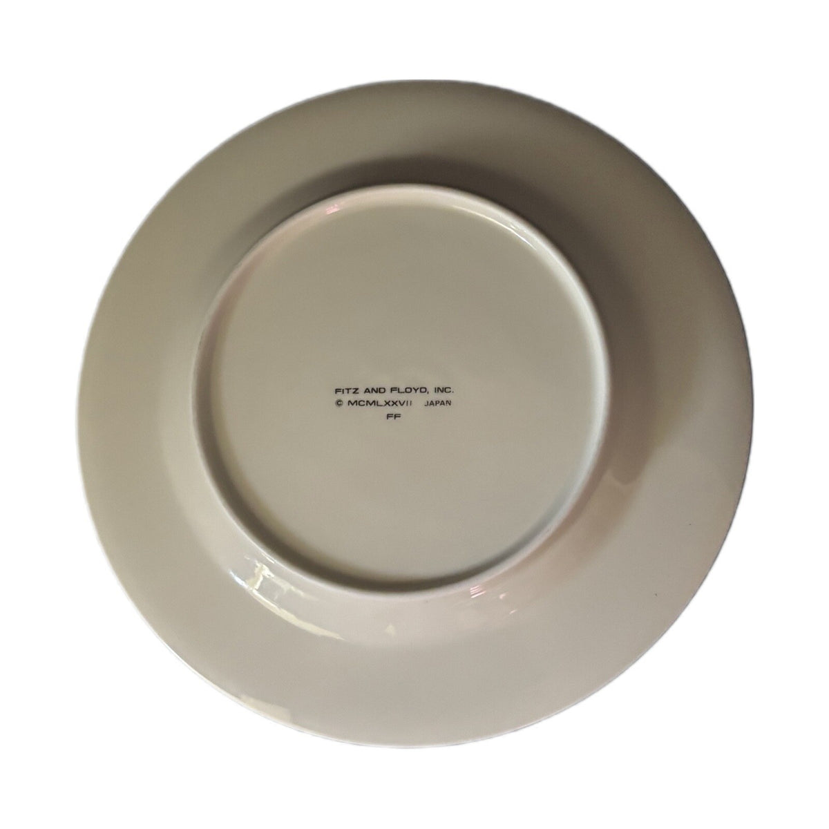 Fitz and Floyd 2-Salad Plates WATER IRIS Porcelain Dessert Appetizer Japan Dish