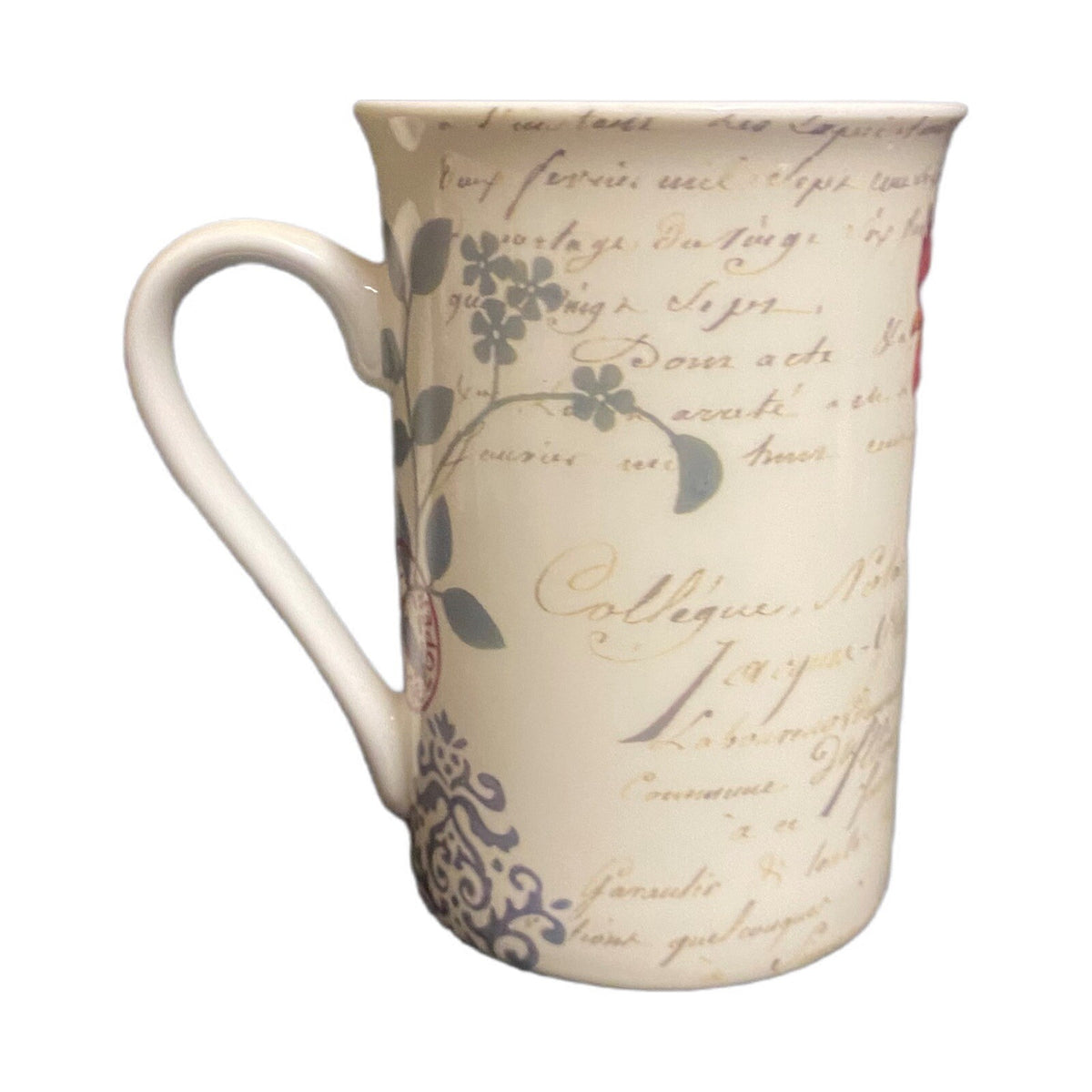 JASON Damask Rooster Mug Fine Bone China Coffee Tea Cup