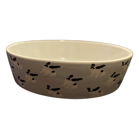 10 Strawberry Street Pet Bowl Pug French Bulldog BONE APPETIT Food Water Dish