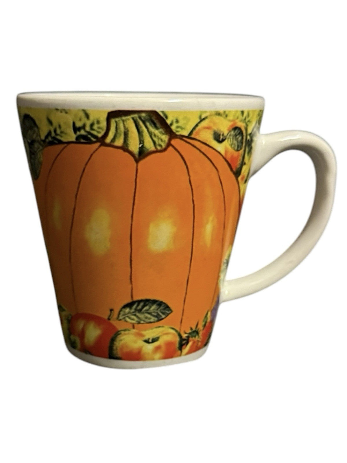 Trisa Pumpkin Apple Fall Coffee Mug Set of 2 Harvest Halloween
