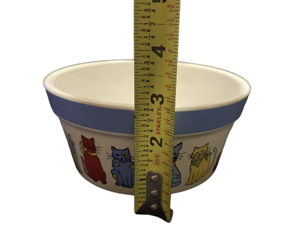Signature Housewares My Friends Cat & Dog Food Water Bowls Set of 2 Ceramic