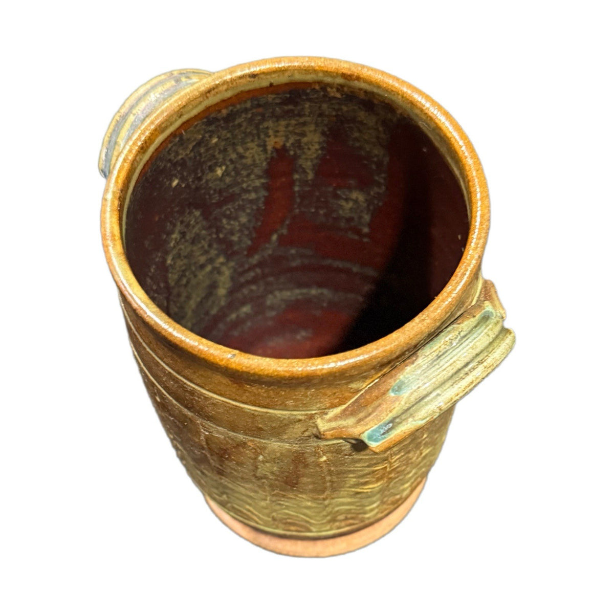 Signed A. Griffin 2011 Studio Pottery Vessel Vase Utensil Holder 9”x6” Art