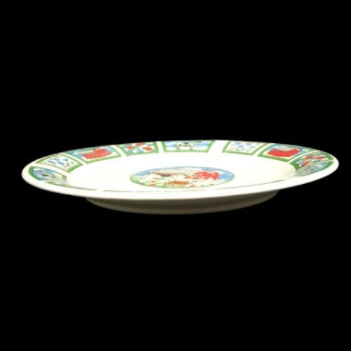 Gibson Designs BARNYARD Salad Plate 7 1/8" D Heart Cow Farmhouse Dessert Dish
