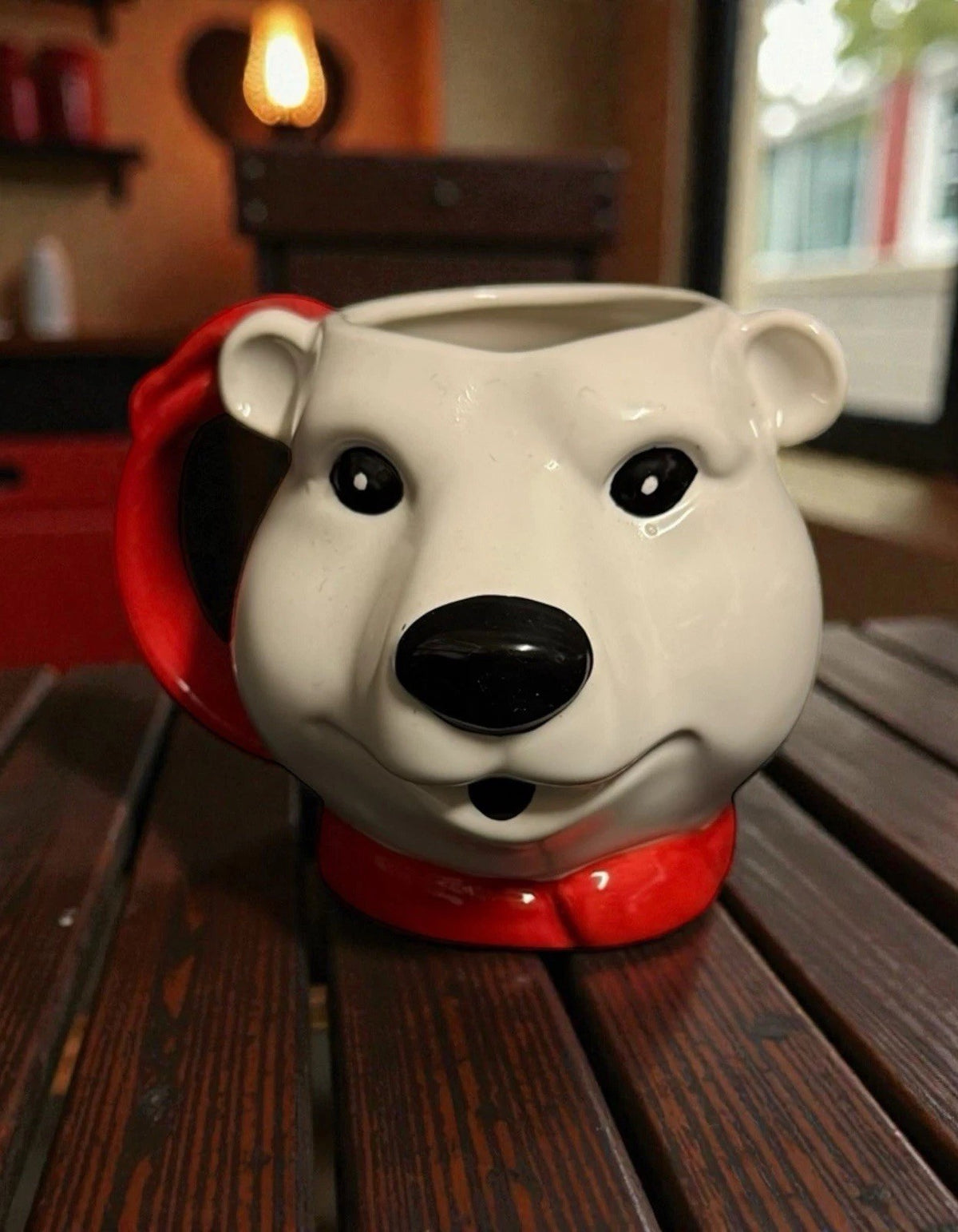 Coca-Cola Polar Bear Head Mug 1994 Dakin Ceramic Collectible