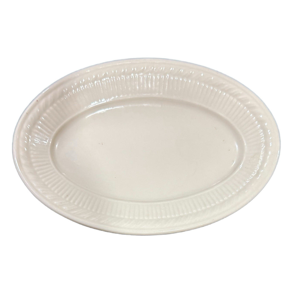 SHENANGO 7 3/8” Oval Relish Dish Restaurant Ware Staffordshire China USA Vintage