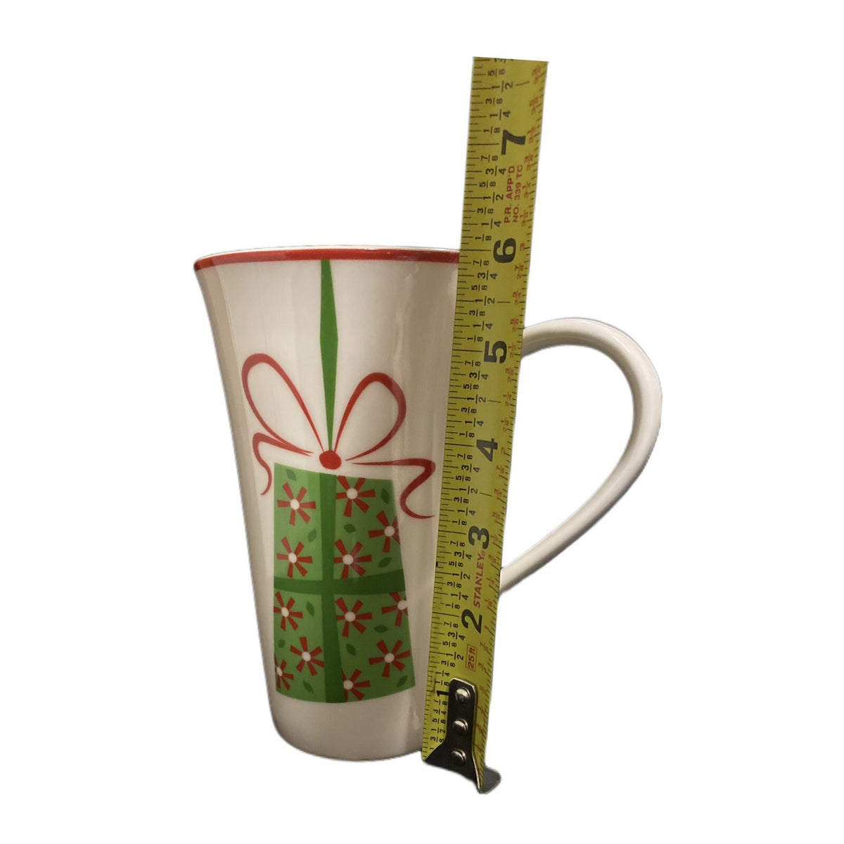 222 Fifth Latte Mug THIRD DAY OF CHRISTMAS Coffee Tea Gifts Tall Cup  16 Oz
