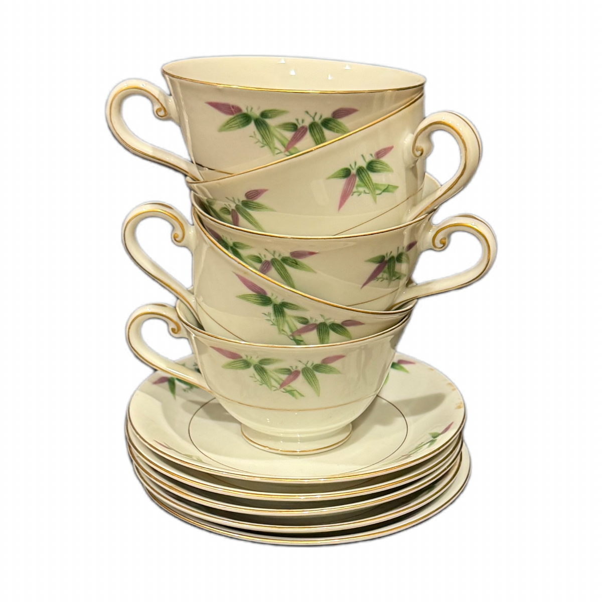 Vintage Harmony House Mandarin Cup & Saucer Set Fine China Japan