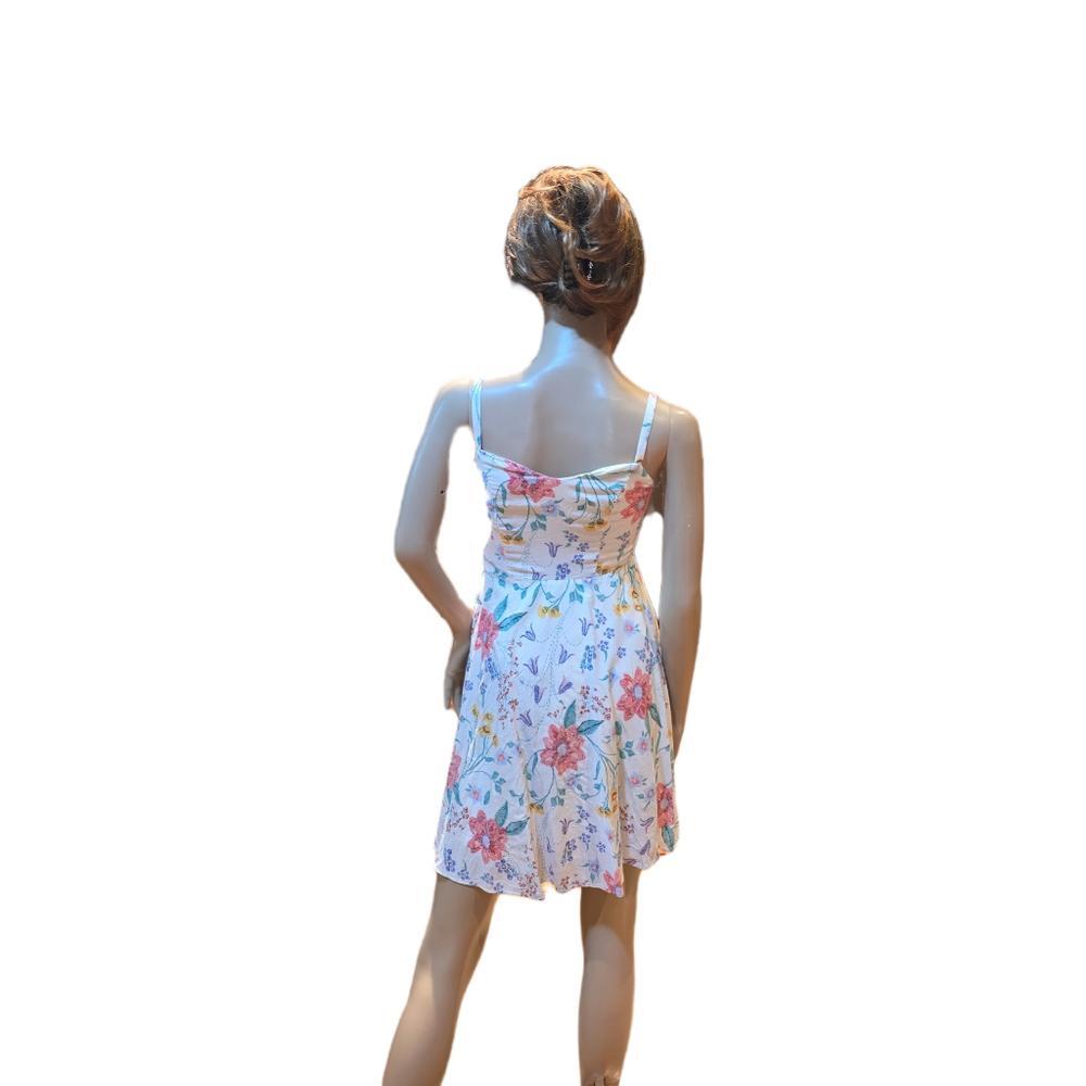 Old Navy Floral Summer Dress Keen Length Flowy Sleeveless Pink XS TP