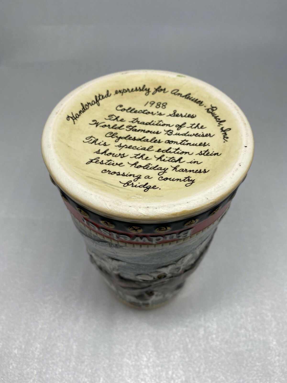 Anheuser Busch Budweiser Mug Collection Stein Budweiser Collectible Drinkware 