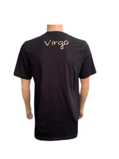 T-SHIRT Zodiac Virgo Black and Golden Size MD. Men