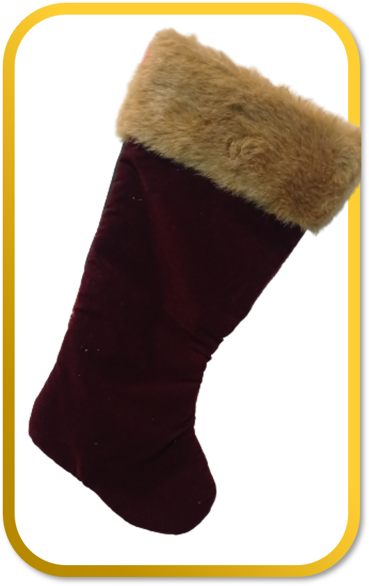 Rare Christmas Stocking Quilted Patchwork Faux Fur Holiday Gifts