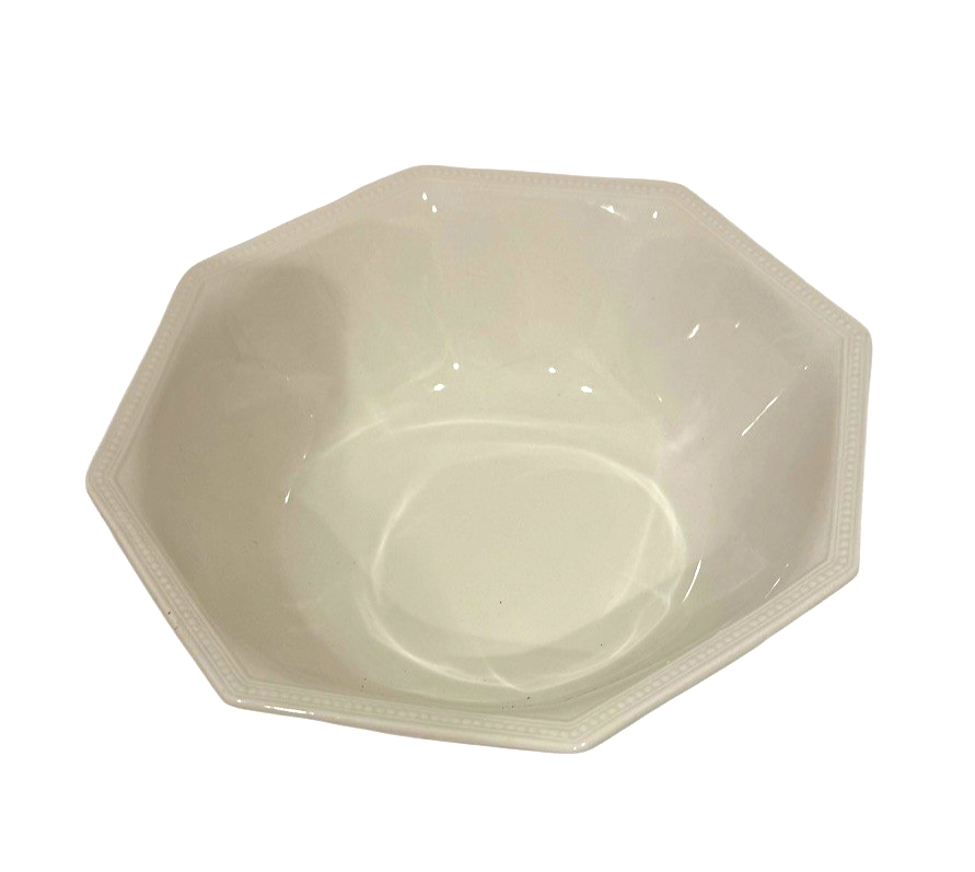 Johnson Brothers Heritage White 9” Serving Bowl Octagonal 3” Deep