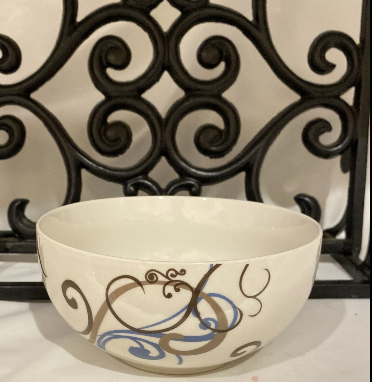 Coventry CHOCO SCROLL 1-Soup Cereal Bowl Fine China Porcelain  (PTS) Int'l.