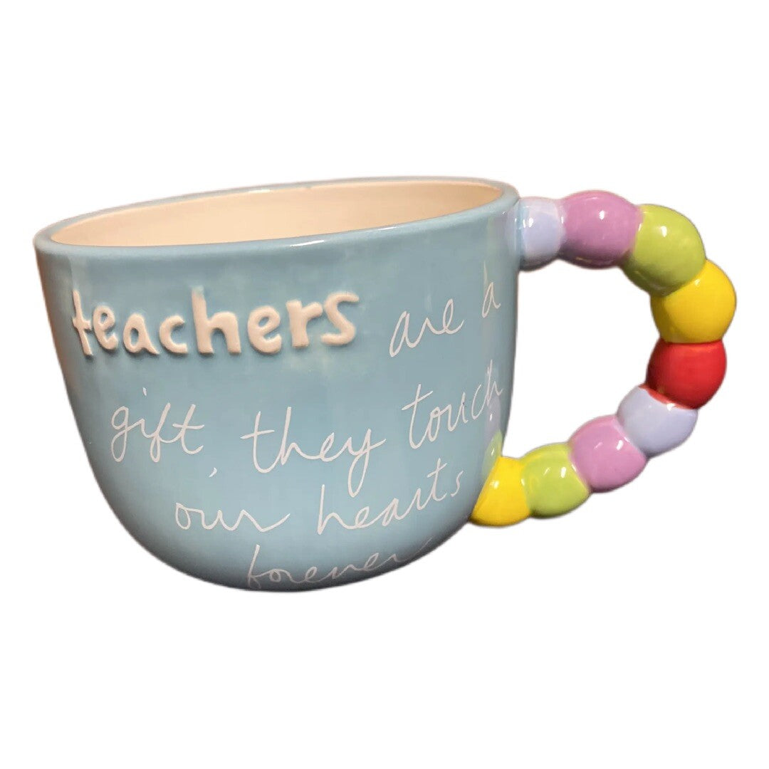 Sandra Magsamen Coffee Mug Cup TEACHERS ARE A GIFT THEY TOUCH OUR HEARTS FOREVER