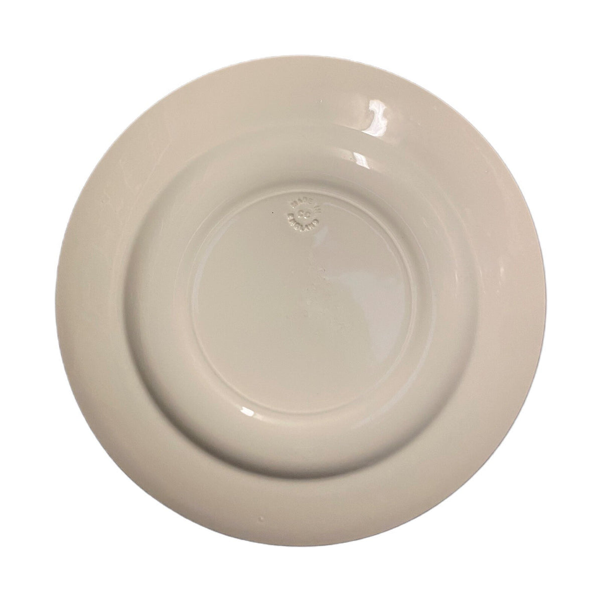 CHURCHILL 3-Salad Plates England CC Blue Leaves Border Trim White Dessert Dishes