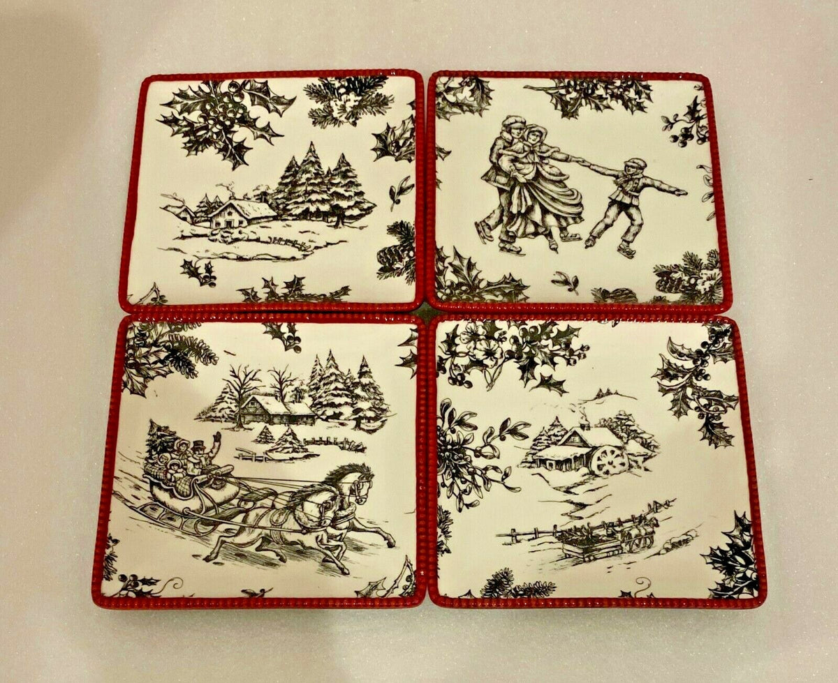 Mini Plates Coasters Home Accent Collectors Collection Decorative Dish 
