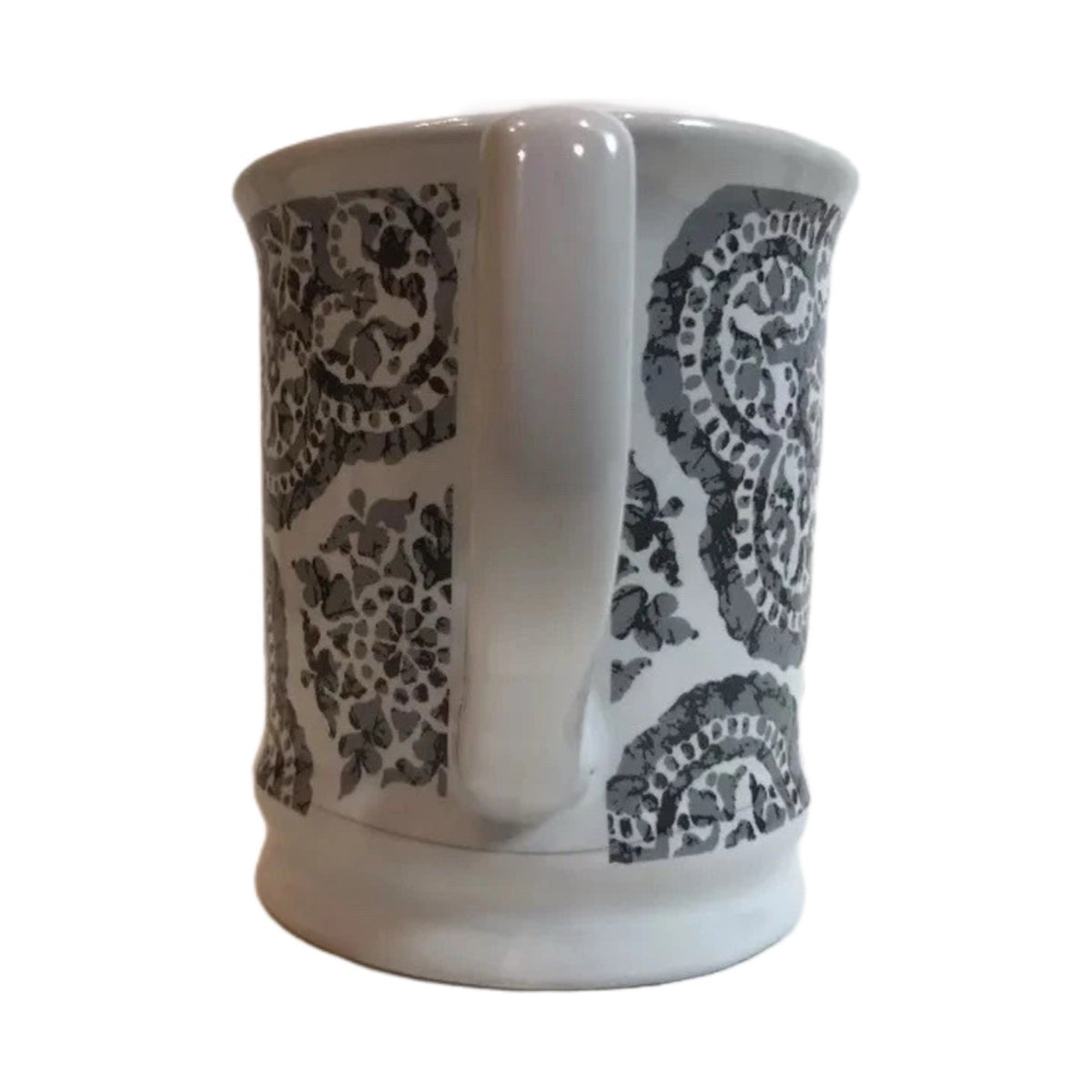 Signature Housewares Batik Gray Coffee Mug 2014 Stoneware Tea Cup Room Creative