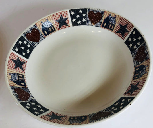 Majesticware by Oneida "American Quilt" Dinnerware Collection 