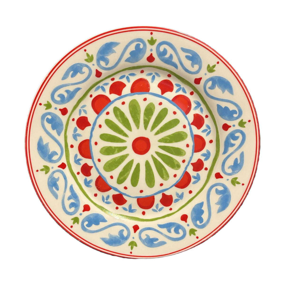 Dover & York 2- Dinner Plates Mediterranean Style Vintage Ceramic Dinnerware