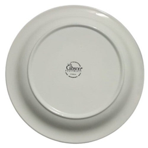 Vintage Gibson Designs CHANTILLY Dinner Plate 10 ½”D Painted Ceramic Blue Floral