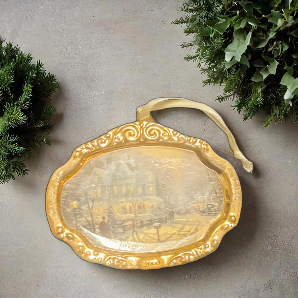 Thomas Kinkade A Holiday Gathering Hallmark Keepsake 2000 Painter of Light