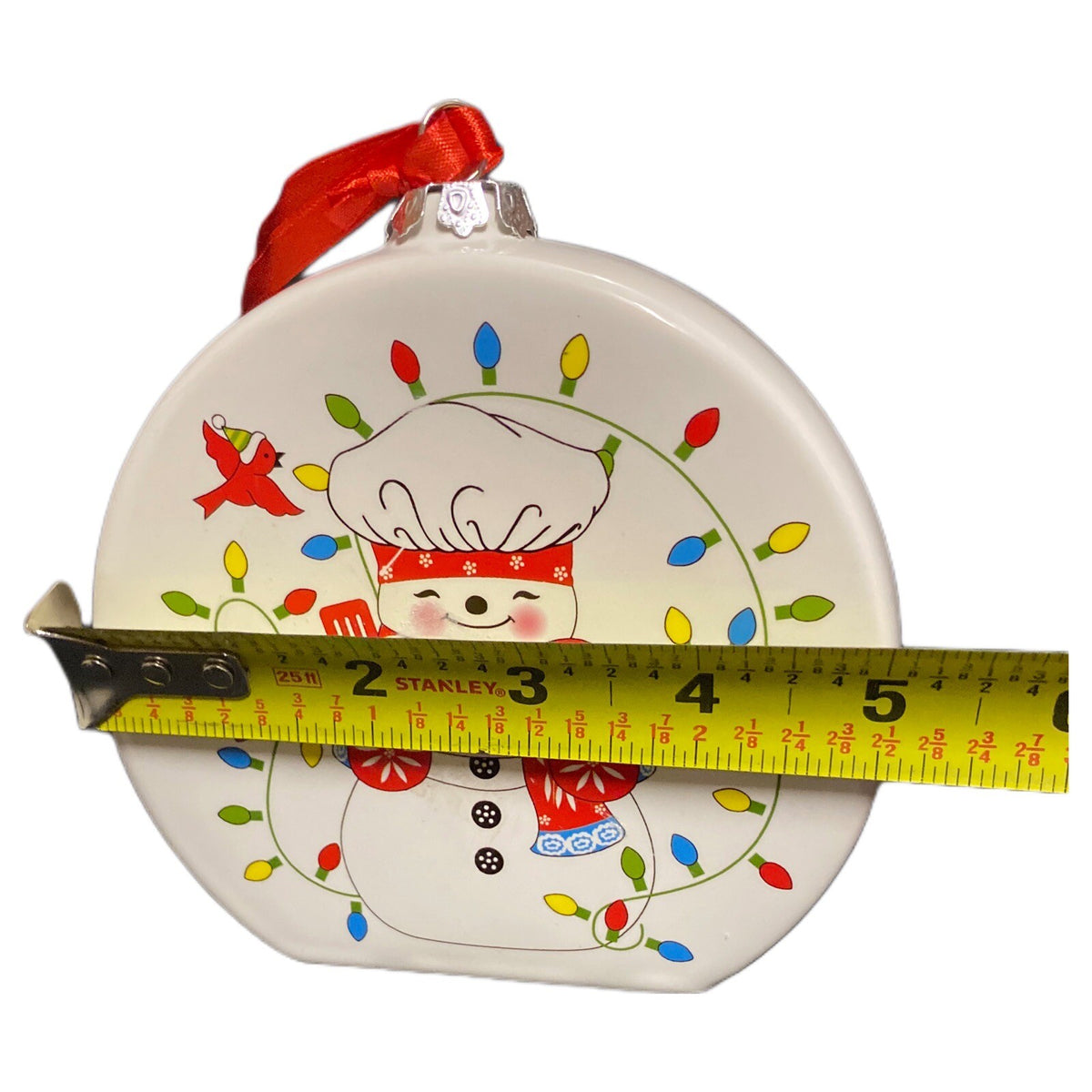 Temp-tations by Tara 6-Christmas Ornaments Ceramic Stand Or Hang Recipe On Back