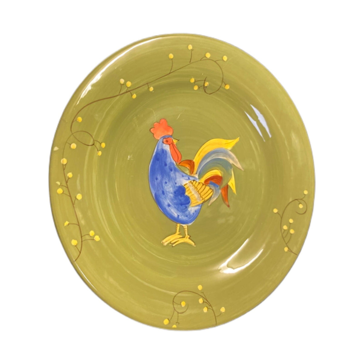 Laurie Gates Rooster Salad/Dessert Plates 8.5” D Set of 6 Gourmet Home