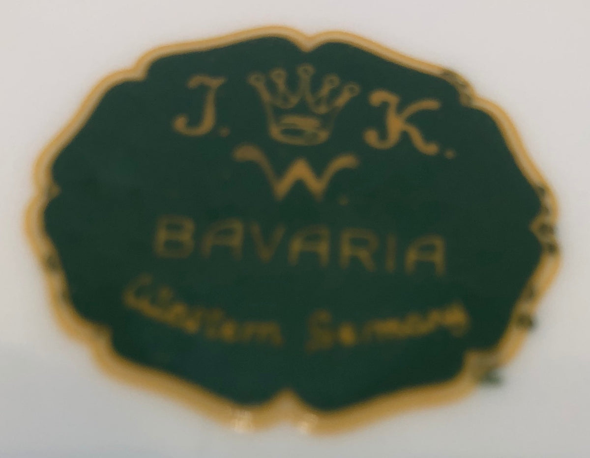 Vintage Bavaria JKW Porcelain Salad Plate Western Germany "Josef Kuba"