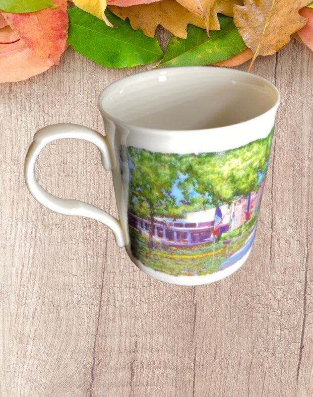 Roosevelt's LITTLE WHITE HOUSE 2008 Porcelain Coffee Mug Design Masters Tea Cup