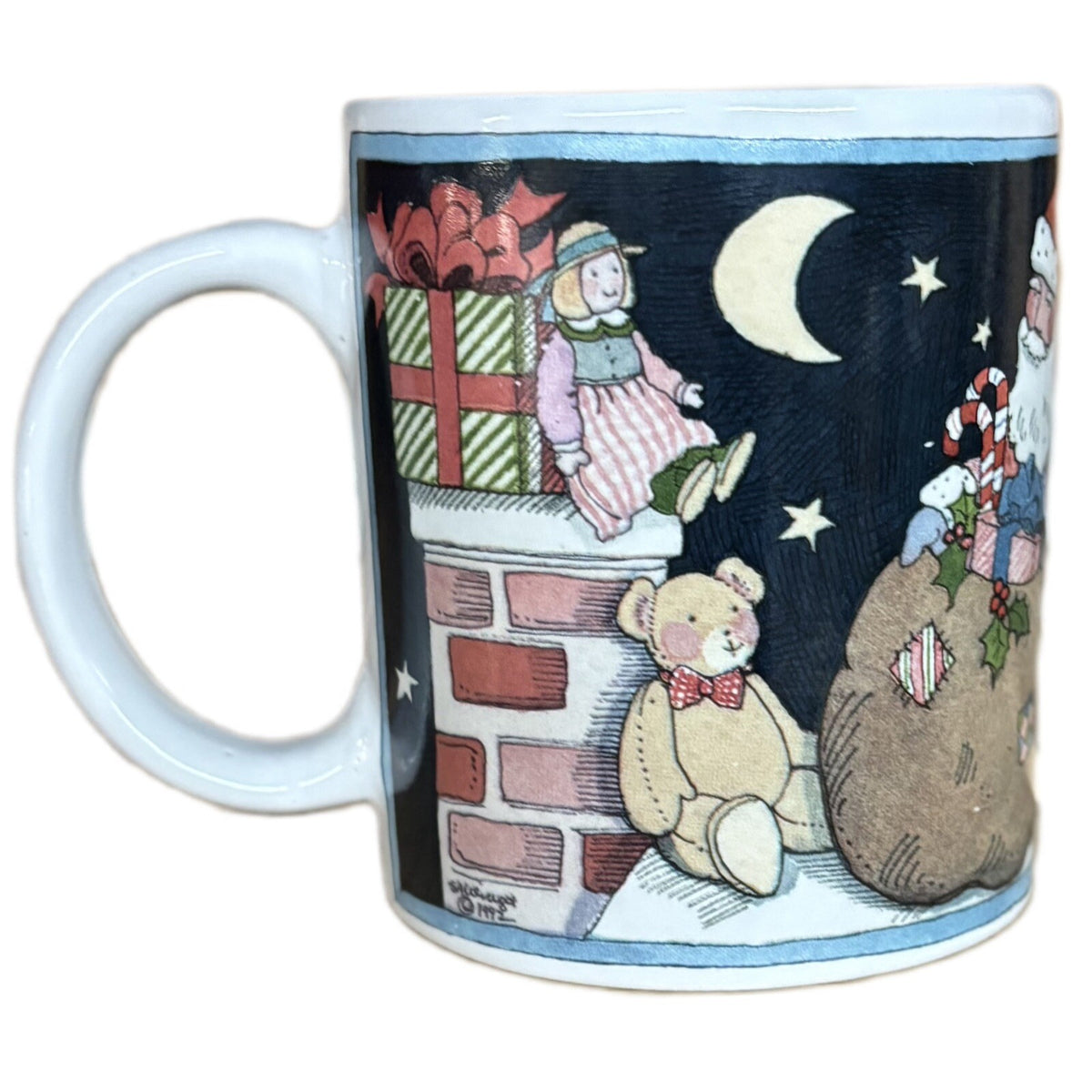 SUSAN WINGET 2-Mugs Certified Int’l Winter Coffee Tea Ceramic Holiday Cups