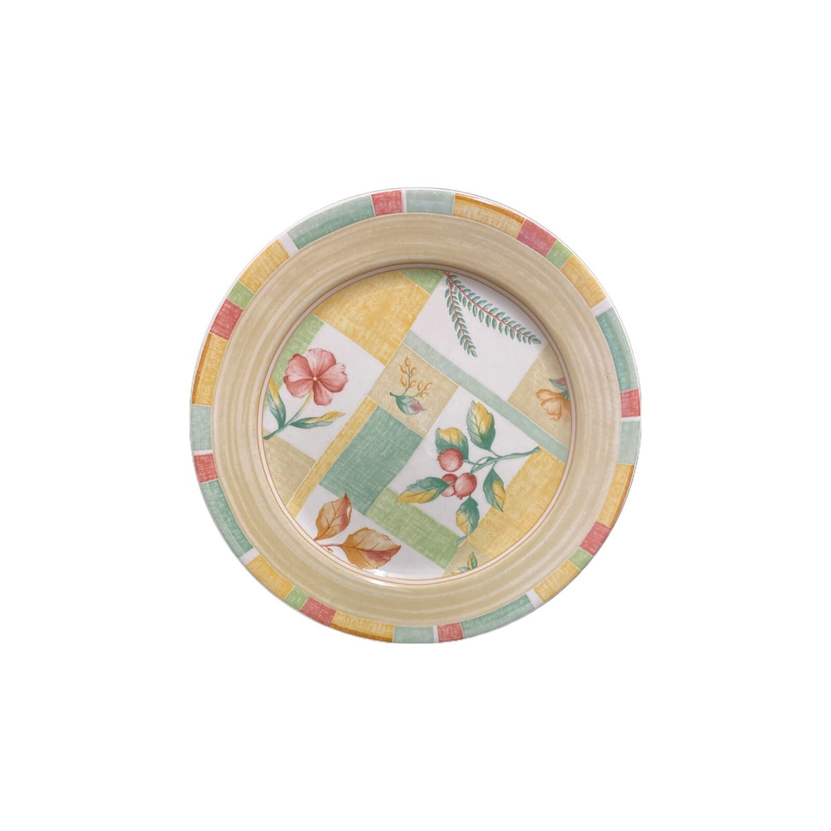 Sango GARDEN CAFE 4-Dinner Plates Designed By ERICA FRIEDMAN # 3048 Ceramic