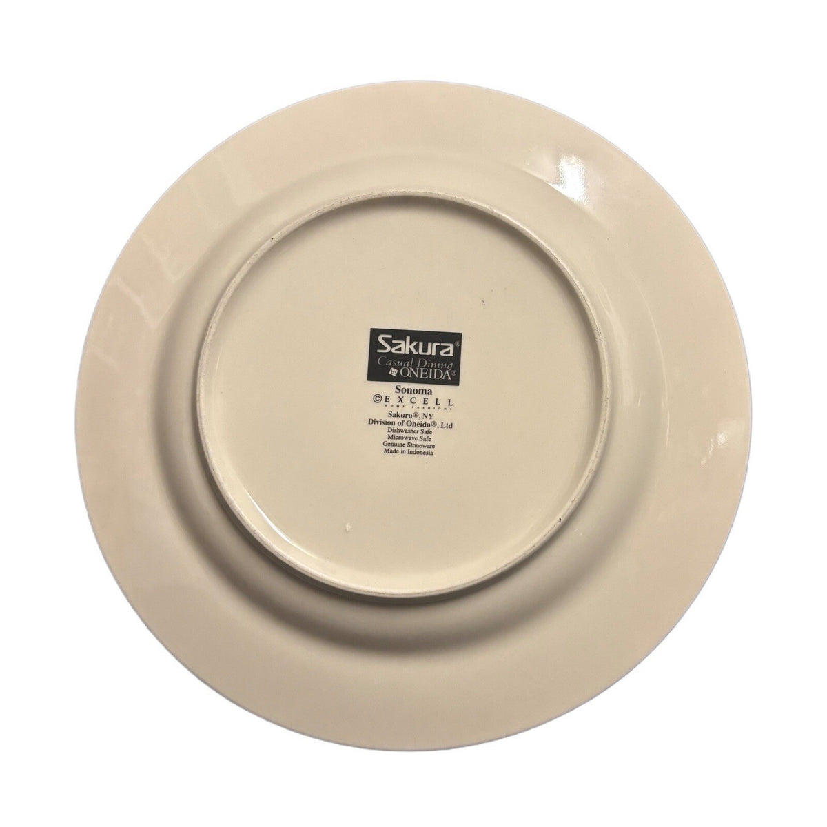 The Sakura Table 4-Salad Plates Sonoma Ceramic Dessert Dish Excell Home Fashions