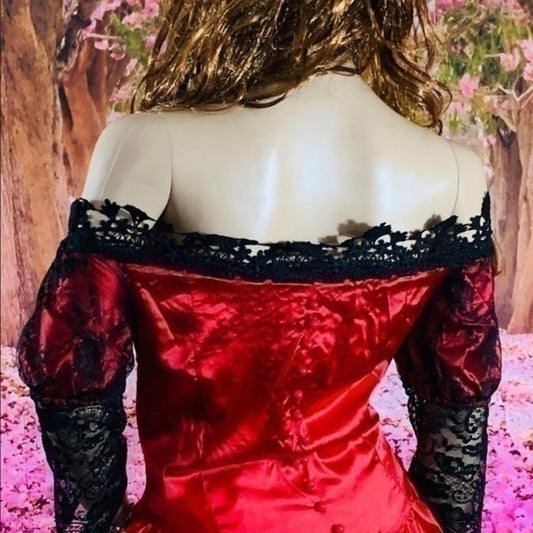 Victorian Renaissance Masquerade Ball Gown — with Wig & Petticoat