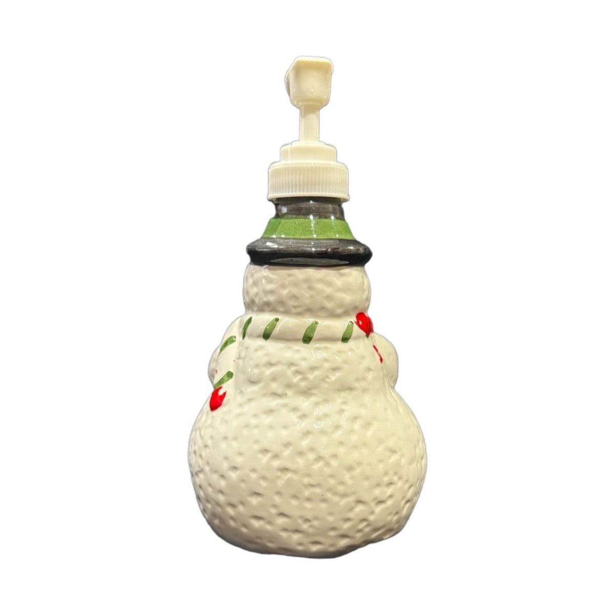 Snowman Soap or Lotion Dispenser 7.5”H Christmas Kitchen Sink Bath Decor Winter