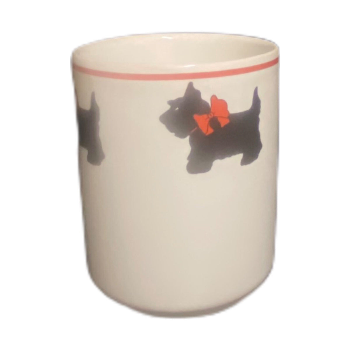 COOK LINE PARIS Mug Scottish Terrier Scottie Dog Puppy Red Bow Coffee Tea Cup