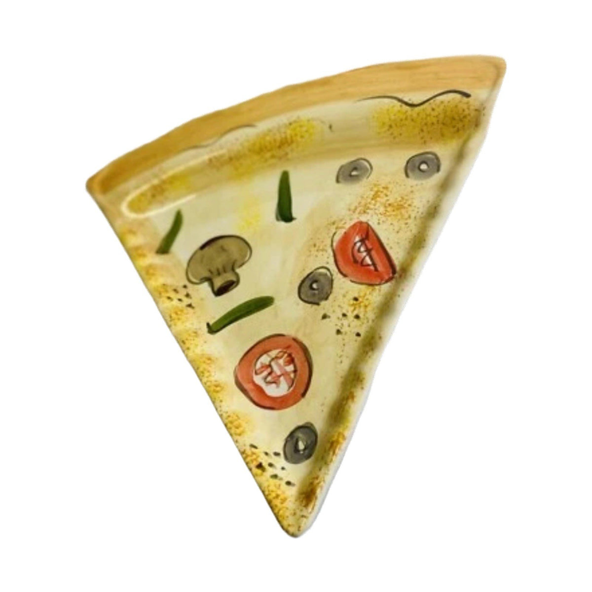 Tabletops Unlimited Pizza Slice Plates Set of 2 Kitchen Prep 201 Ceramic 9” L