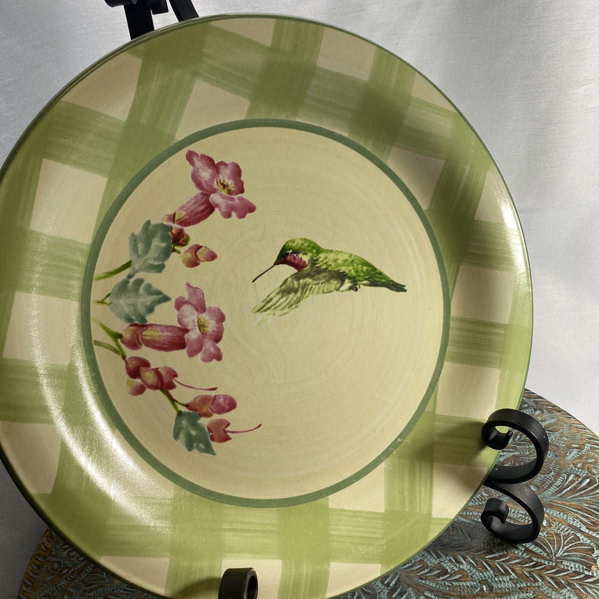 LENOX SUMMER GREETINGS 1-Dinner Plate Ruby-Throated Hummingbird 10 3/4”D